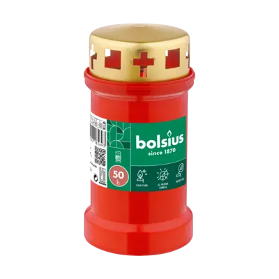 pdp-image-Bolsius Herdenkingslicht met deksel rood