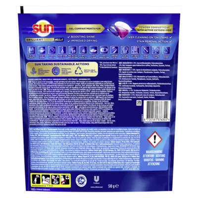 pdp-image-Sun Brilliant shine all-in-1 vaatwascapsules