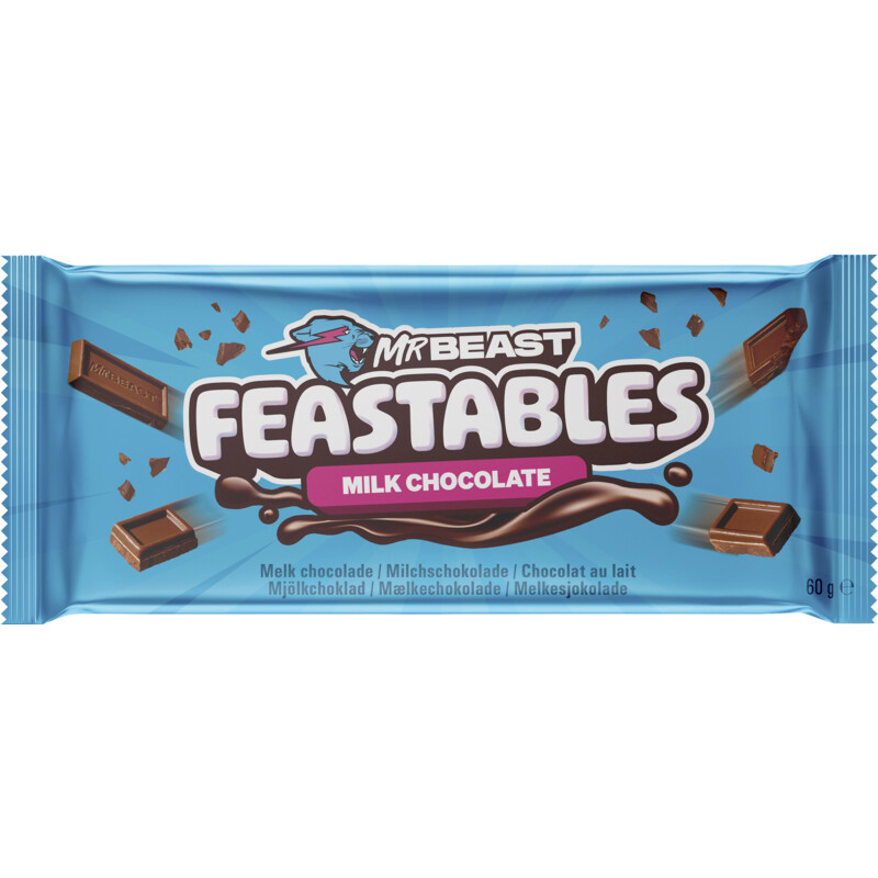 Een afbeelding van MrBeast Feastables milk chocolate