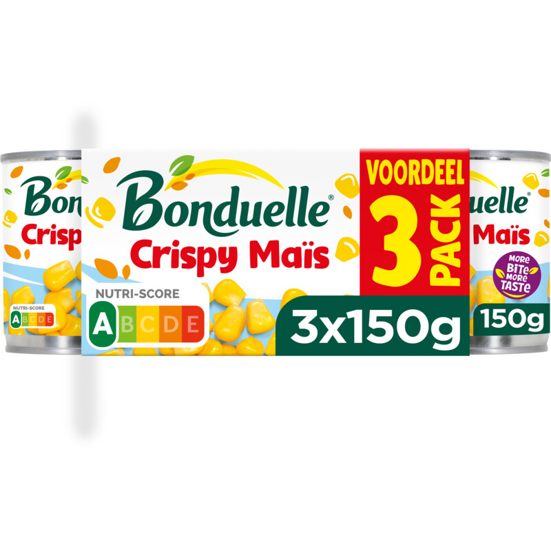 Een afbeelding van Bonduelle Crispy maïs 3-pack voordeel
