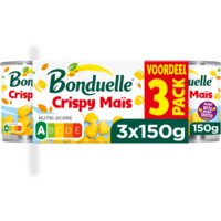Een afbeelding van Bonduelle Crispy maïs 3-pack voordeel