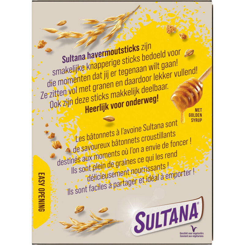 Een afbeelding van Sultana Havermoutsticks naturel