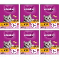 Een afbeelding van Whiskas 1+ Kip Kattenbrokken kwartaalbox