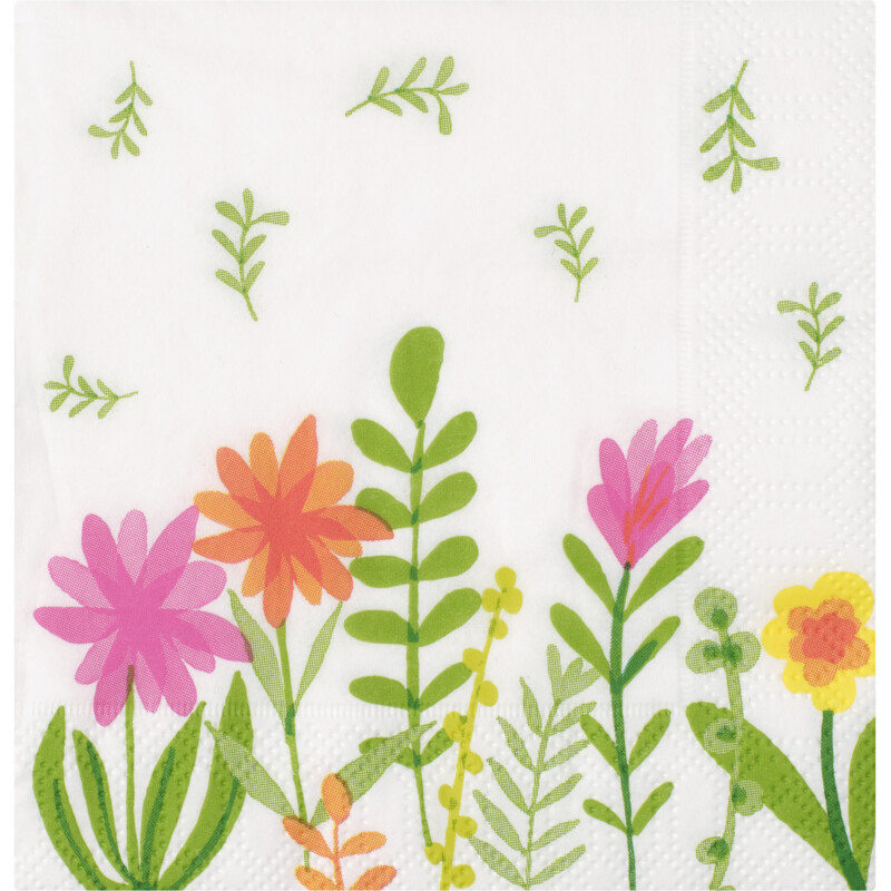 Een afbeelding van AH Servet voorjaarsbloemen 24x24cm