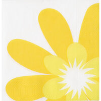 Een afbeelding van AH Servet gele bloem 24x24cm