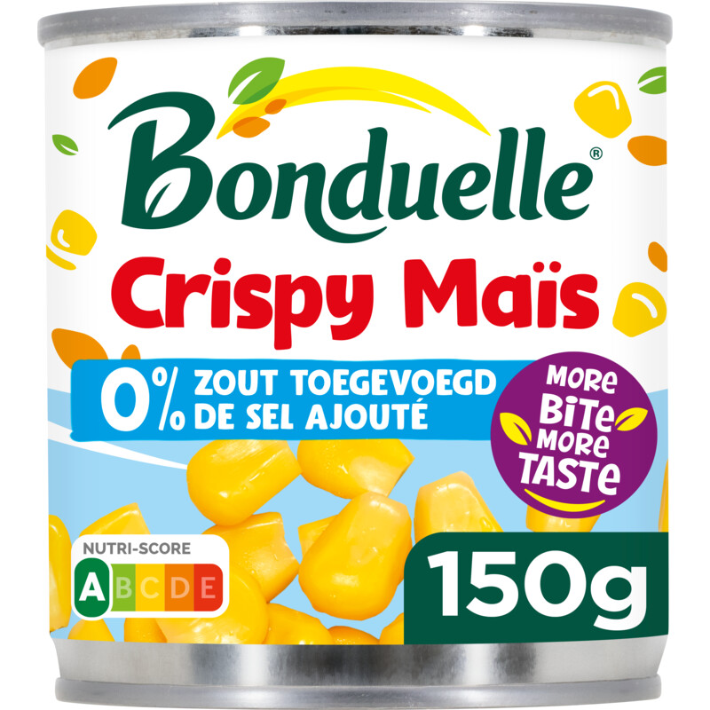 Een afbeelding van Bonduelle Crispy mais 0% zout toegevoegd