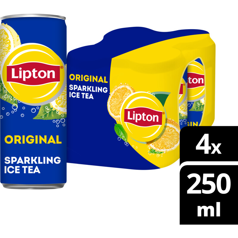 Een afbeelding van Lipton Ice tea sparkling 4-pack