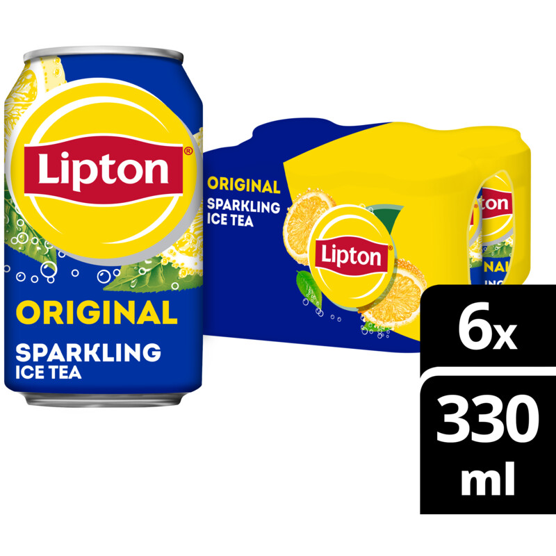 Een afbeelding van Lipton Ice tea sparkling 6-pack