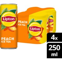 Een afbeelding van Lipton Ice tea peach 4-pack