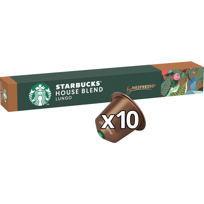 Een afbeelding van Starbucks Nespresso house blend lungo capsules