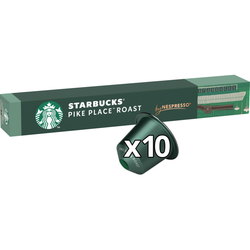 Een afbeelding van Starbucks Nespresso pike place lungo capsules