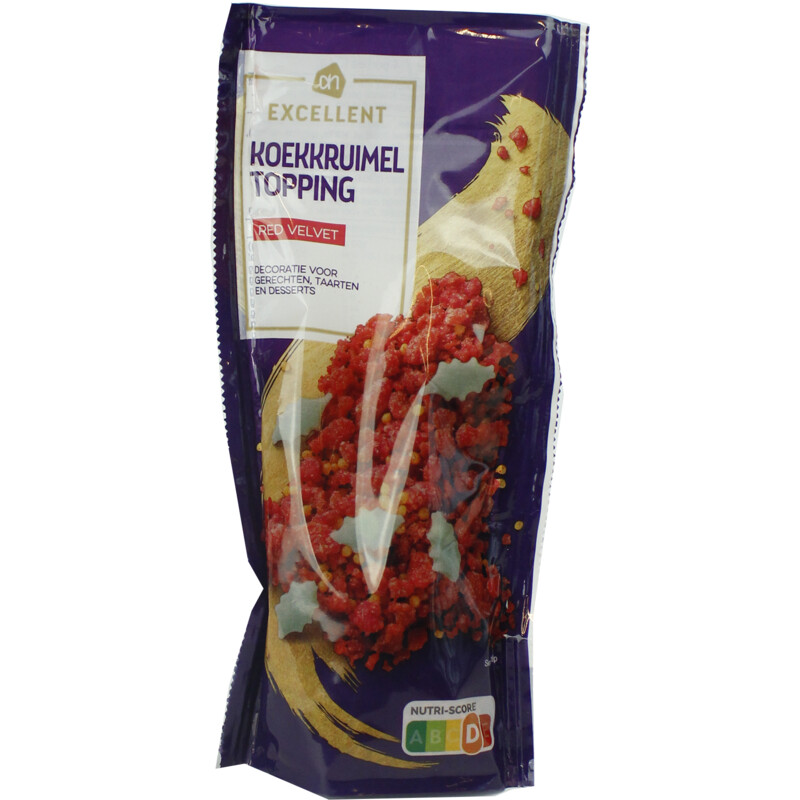 Een afbeelding van AH Excellent Koekkruimels red velvet