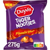 Een afbeelding van Duyvis Tijgernootjes flamin hot