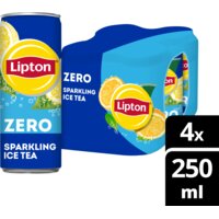 Een afbeelding van Lipton Ice tea sparkling zero sugar 4-pack