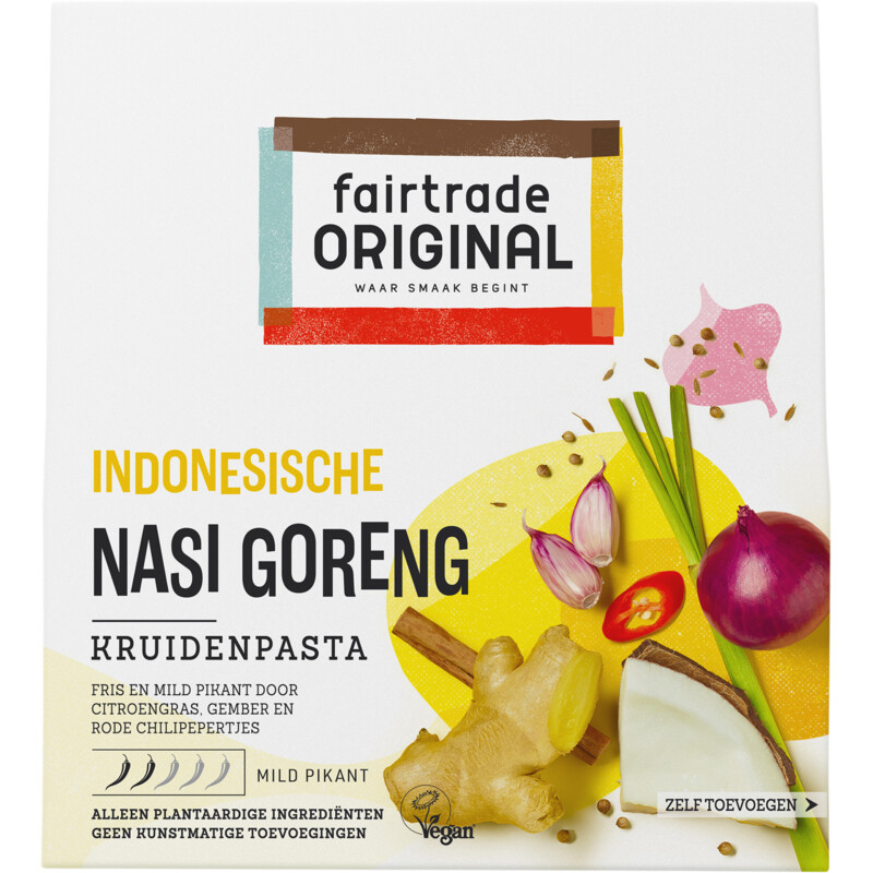 Een afbeelding van Fairtrade Original Indonesische nasi goreng kruidnepasta