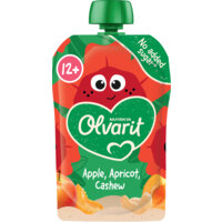 Olvarit Knijpfruit appel abrikoos cashew 12m+