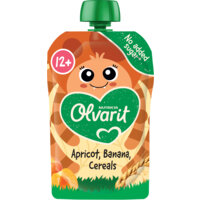 Een afbeelding van Olvarit Knijpfruit abrikoos banaan granen 12m+