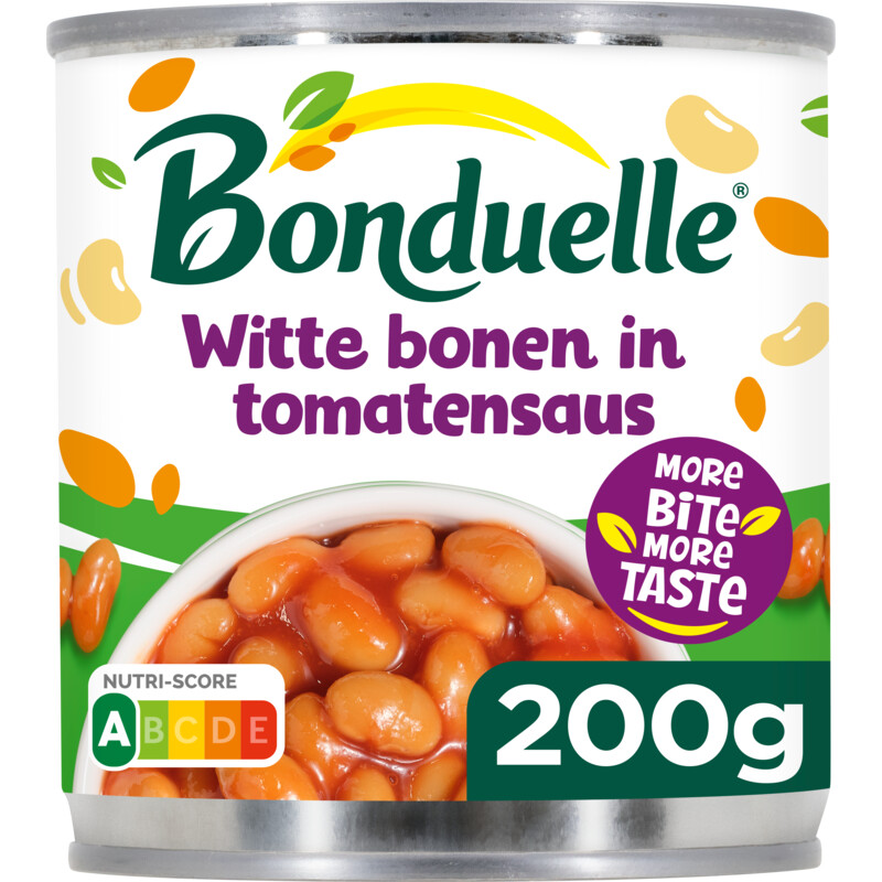 Een afbeelding van Bonduelle Witte bonen in tomatensaus