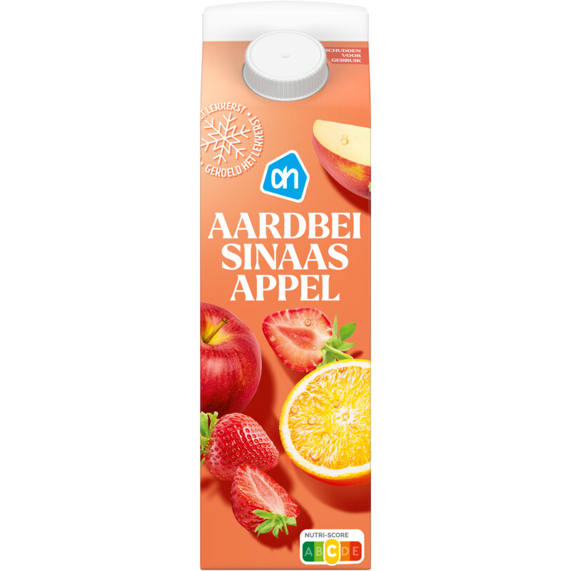 Een afbeelding van AH Gekoelde aardbei sinaasappeldrank