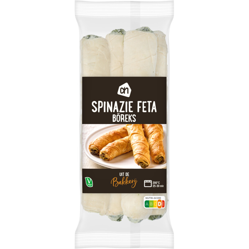 Een afbeelding van AH Diepvries spinazie feta boreks