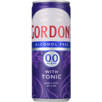 Een afbeelding van Gordon's Alcohol free 0.0% with tonic