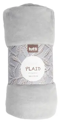 pdp-image-Tutti home Plaid fleece licht grijs 130x170cm