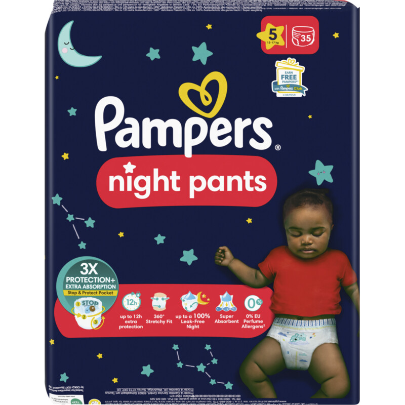Een afbeelding van Pampers Baby dry night pants luierbroekje maat 5