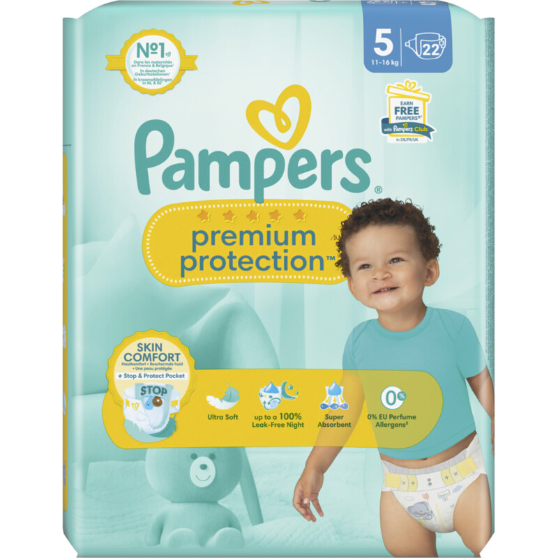 Pampers Premium protection luiers maat 5 reserveren Albert Heijn