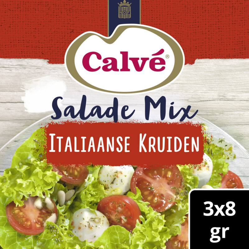 Een afbeelding van Calvé Salademix Italiaanse kruiden 3-pack