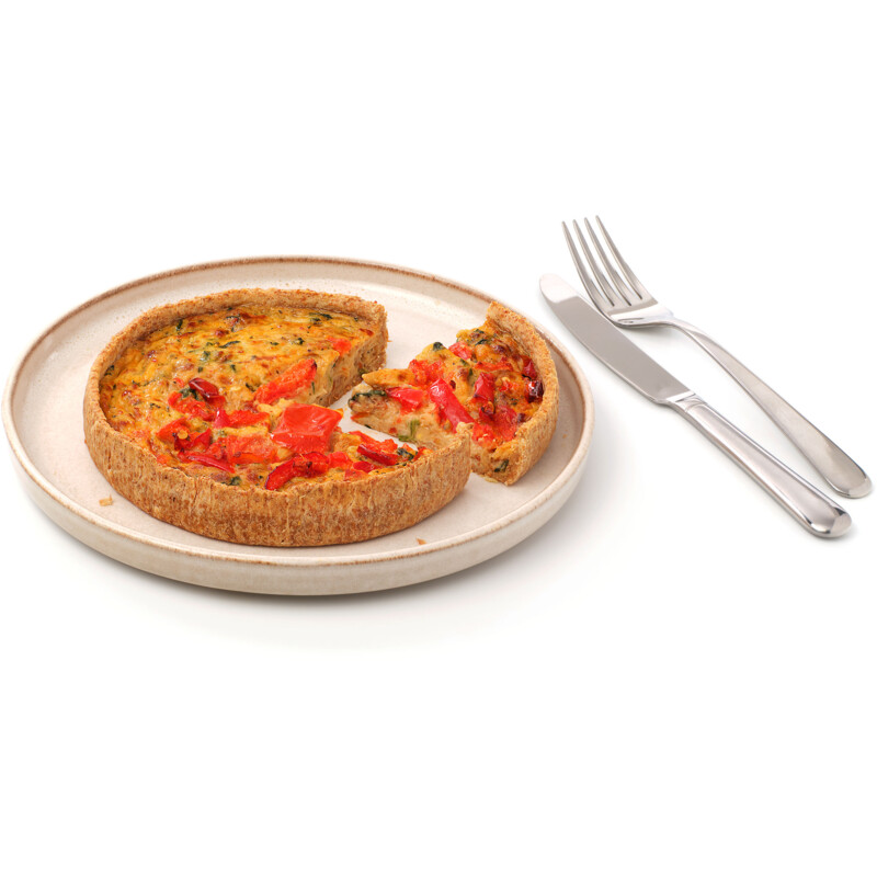 Een afbeelding van AH Quiche tomaat mozzarella volkoren bodem