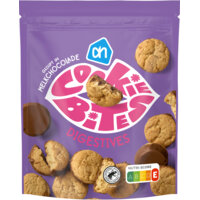 Een afbeelding van AH Cookie bites digestives melkchocolade