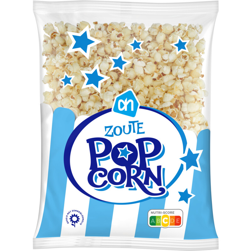 Een afbeelding van AH Zoute popcorn
