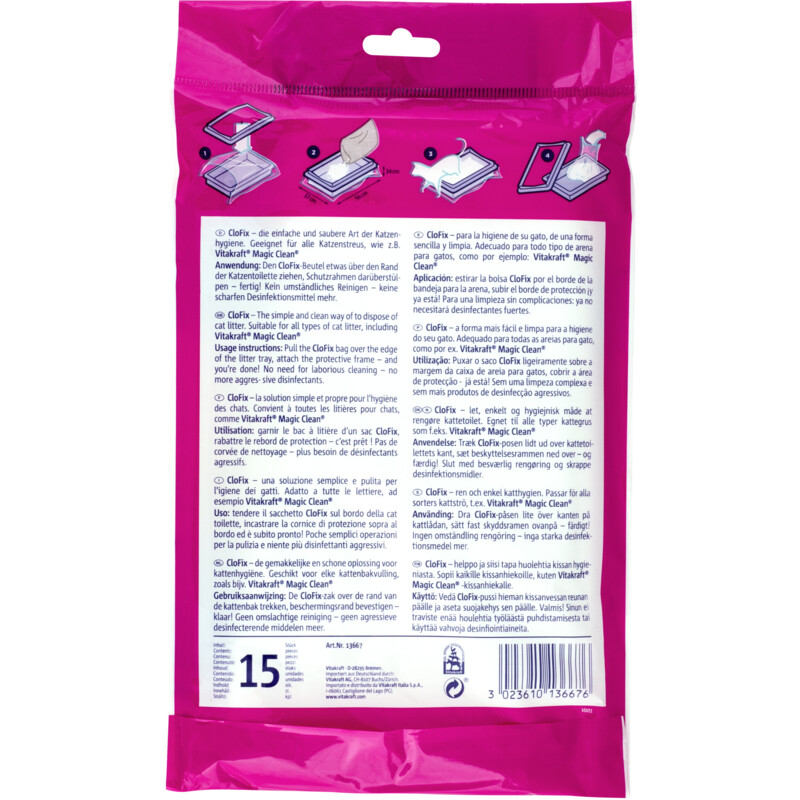 Een afbeelding van Vitakraft Kattenbakzakken klein formaat