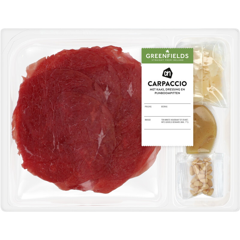 Een afbeelding van AH Greenfields Carpaccio