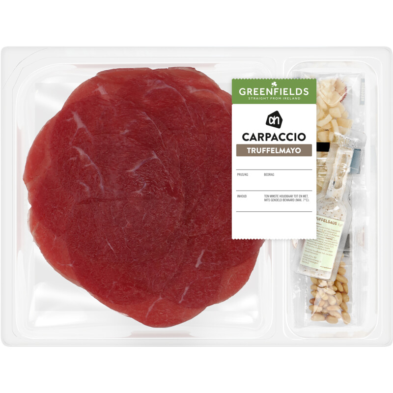 Een afbeelding van AH Greenfields Carpaccio truffelmayo