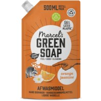 Een afbeelding van Marcel's Green Soap Afwasmiddel orange jasmine navulling