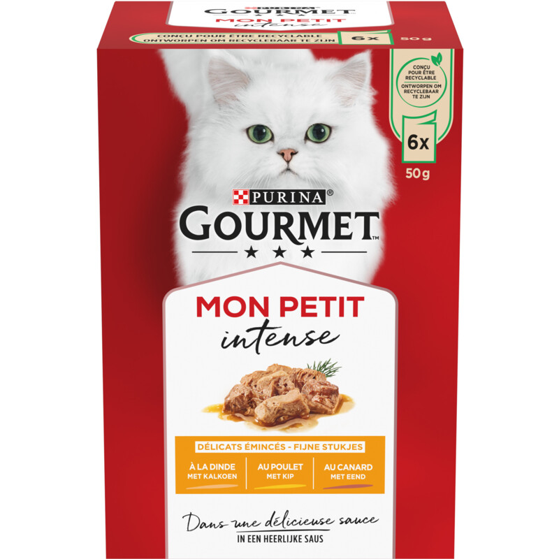 Een afbeelding van Gourmet Mon petit intense met kip eend kalkoen