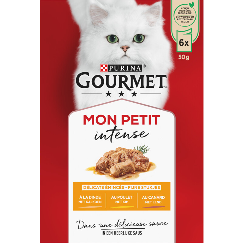 Een afbeelding van Gourmet Mon petit intense met kip eend kalkoen
