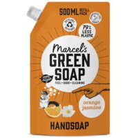 Een afbeelding van Marcel's Green Soap Handzeep orange & jasmin navulling