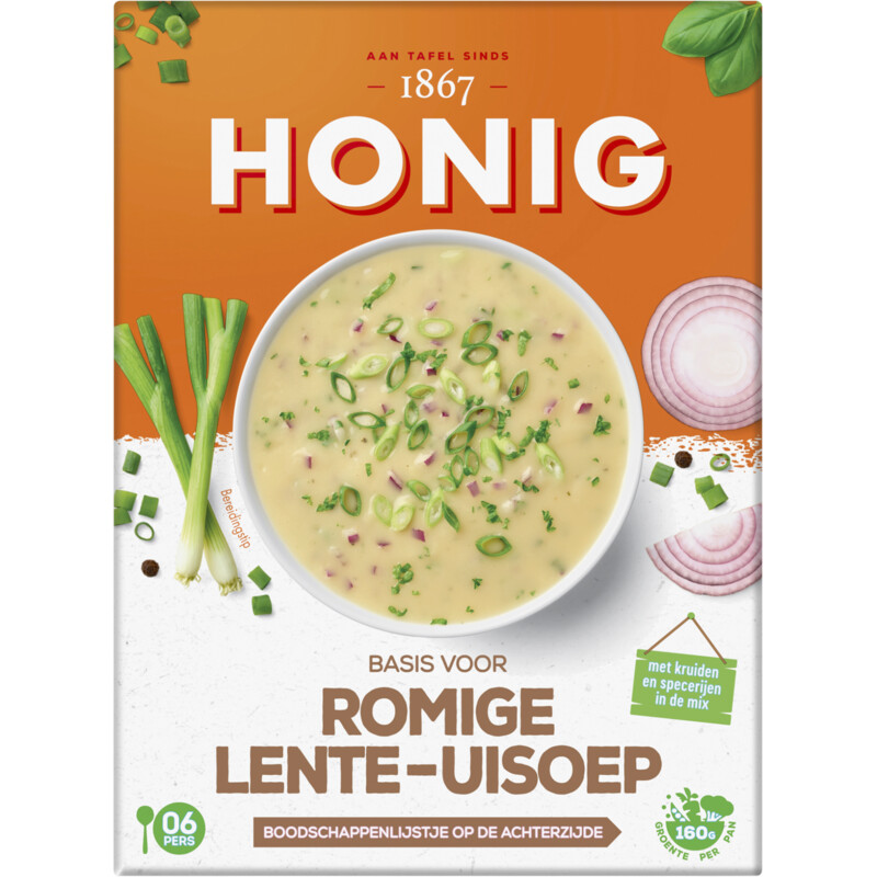 Een afbeelding van Honig Basis voor romige lente-uisoep