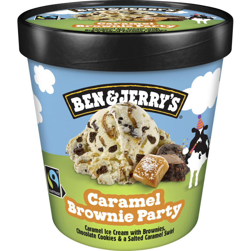 Een afbeelding van Ben & Jerry's Caramel brownie party