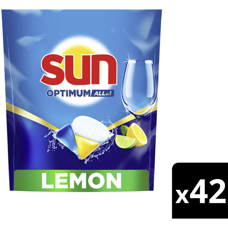 Een afbeelding van Sun All-in-one citroen vaatwastabletten