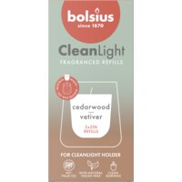 Een afbeelding van Bolsius Navulling clean light cedarwood vertiver