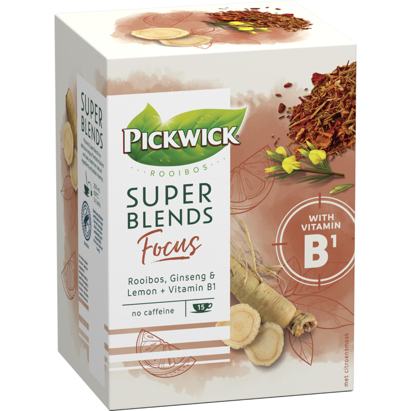 Een afbeelding van Pickwick Super blends focus rooibos thee