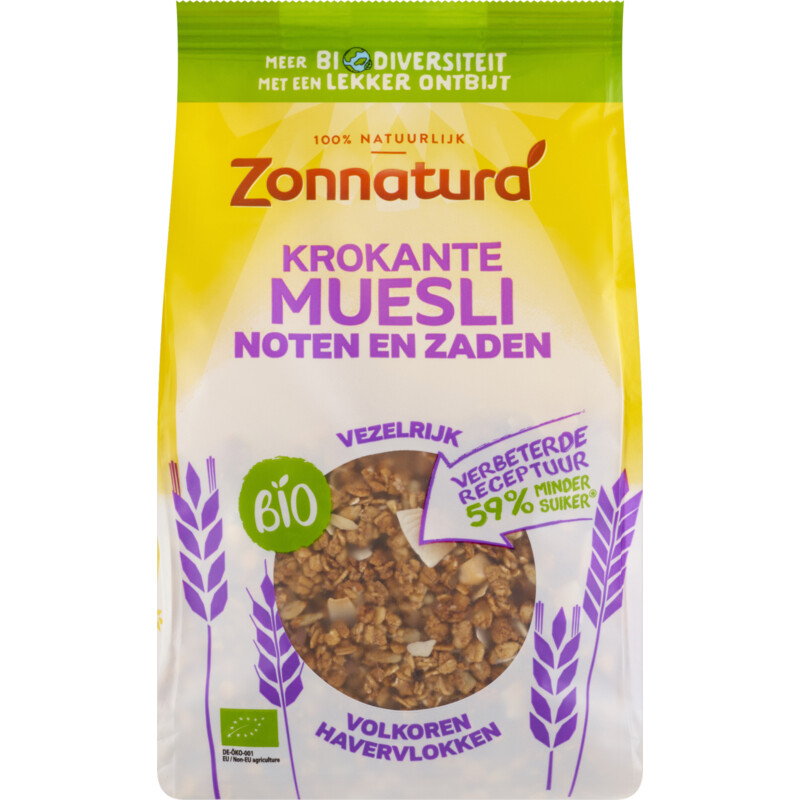 Zonnatura Krokante muesli noten en zaden