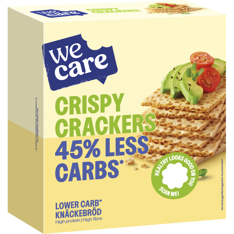 Een afbeelding van Wecare Lower carb crispy crackers