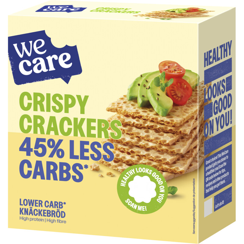 Een afbeelding van Wecare Lower carb crispy crackers