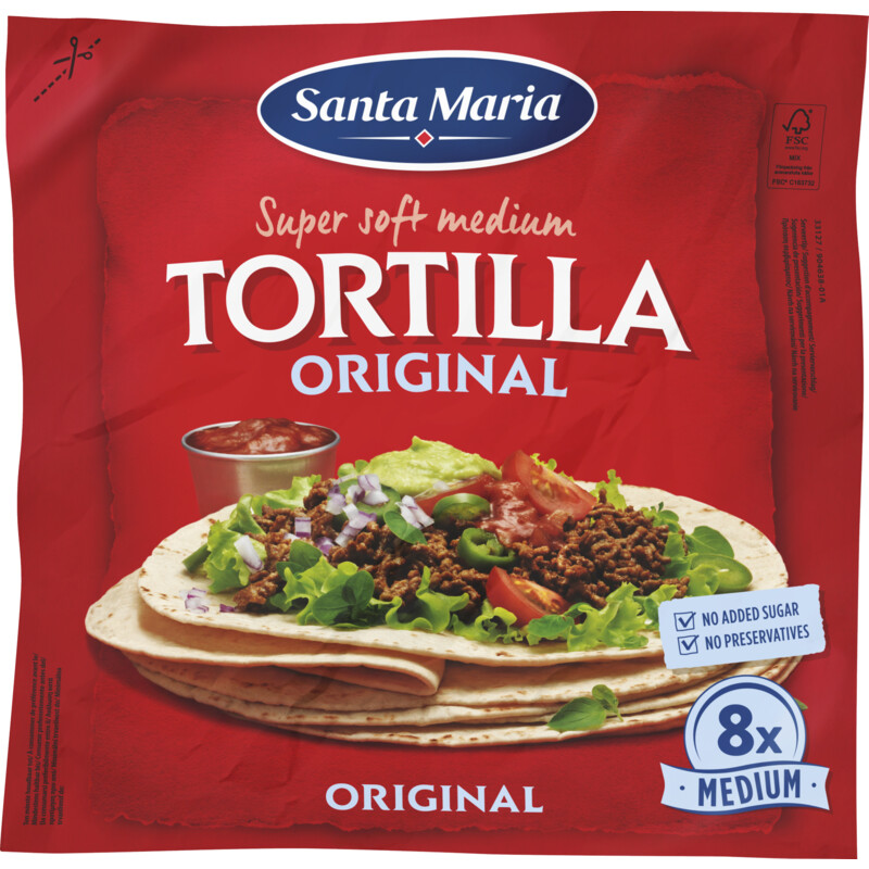 Super soft medium tortilla original - 2729