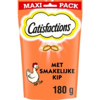 Een afbeelding van Catisfactions Kattensnack kip maxipack snack