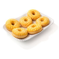 Een afbeelding van AH Mango cheesecake donut